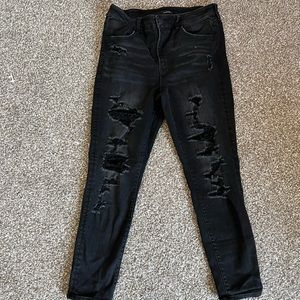 High rise ripped jeggings